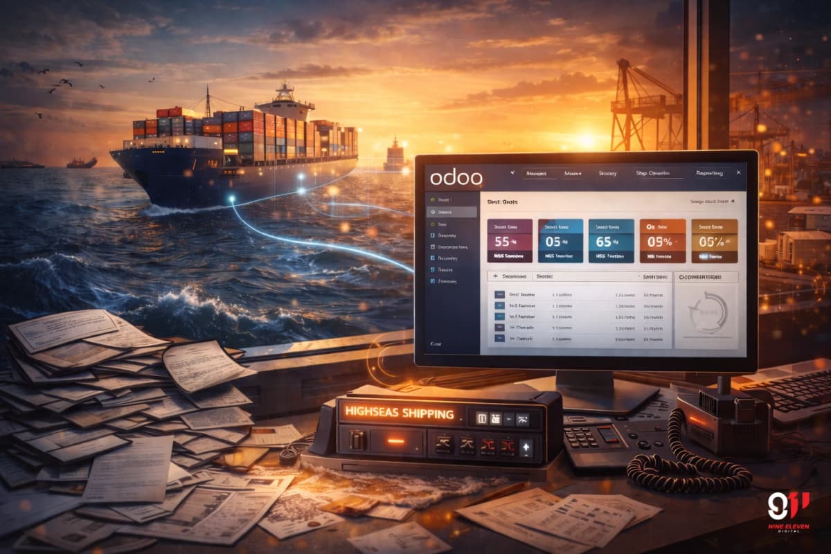 كيف غيّر نظام Odoo ERP عمليات شركة Highseas Shipping blog image