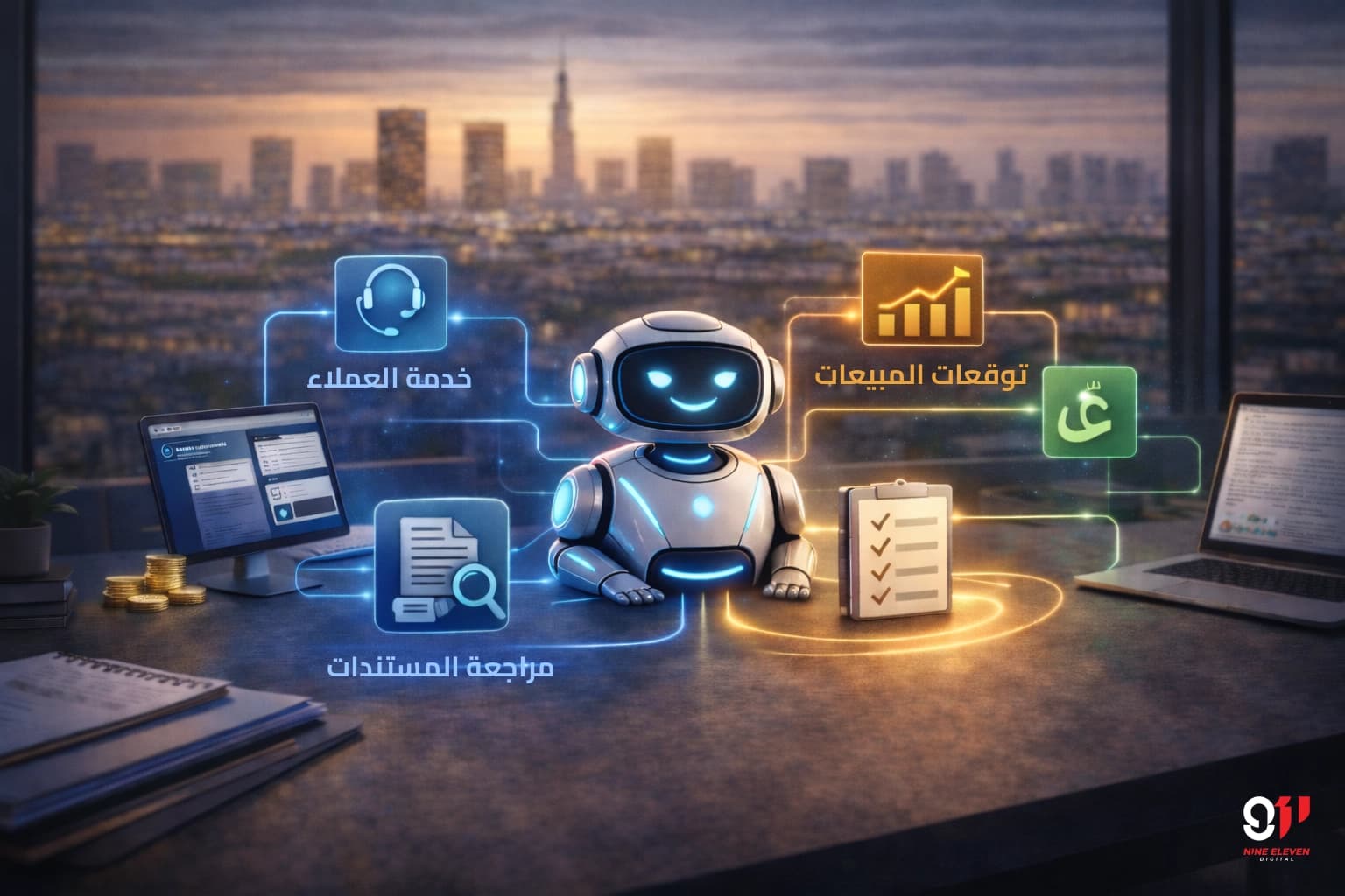 الذكاء الاصطناعي للأعمال: تطبيقات عملية للشركات العربية 911 blog image